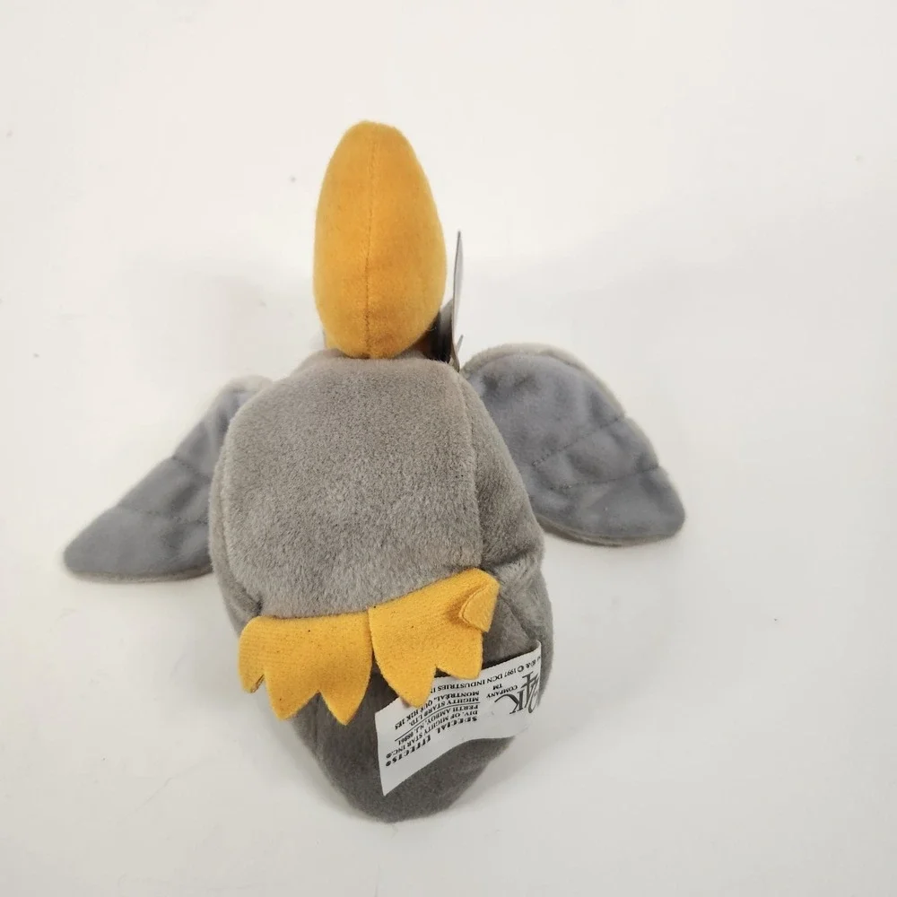 NWT 24K‎ Beanie Boppers  Splasher The Pelican 1997 Plush Stuffed Animal Bird